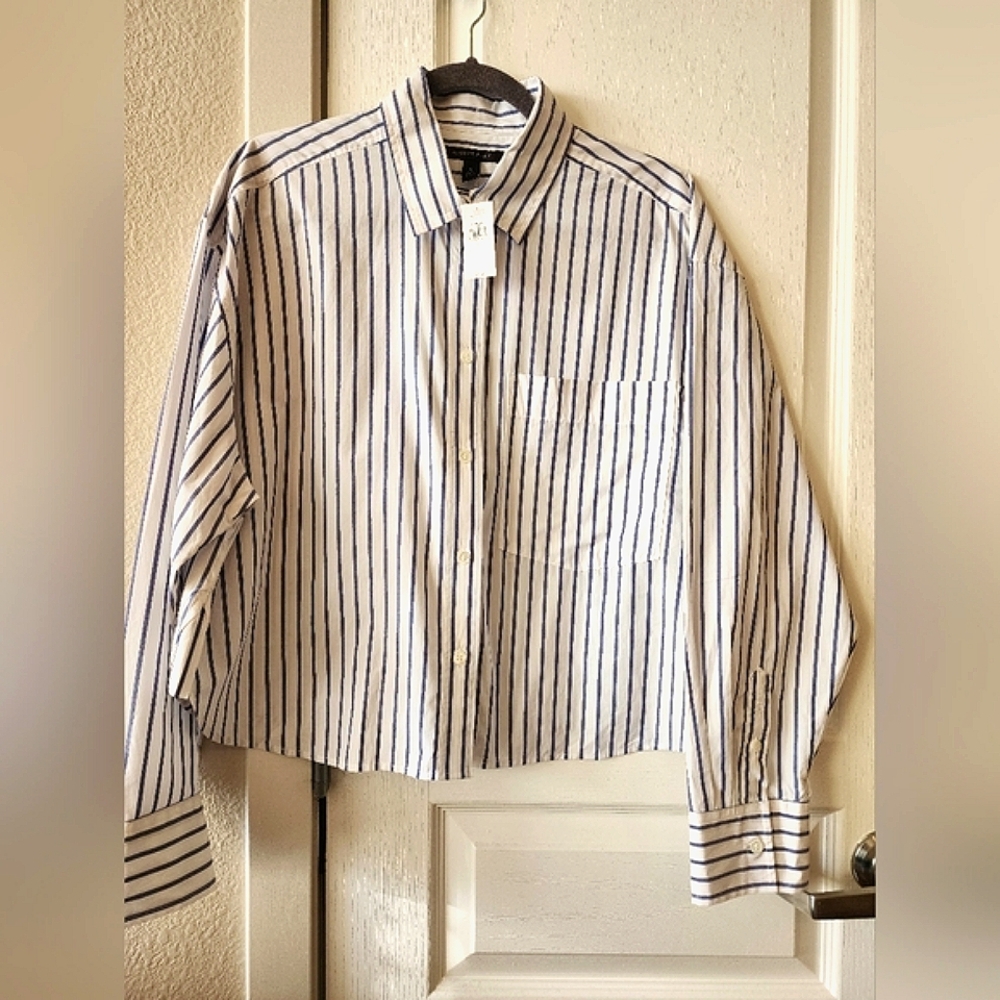 NWT Banana Republic pinstripe button down dress shirt
